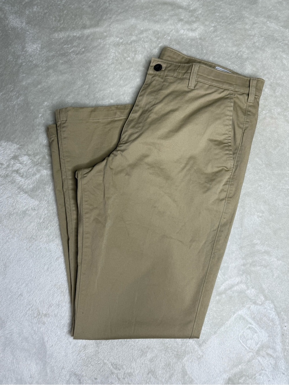 GAP Men’s 36x32 Straight Fit Khaki Pants Tan Regenerative Cotton